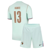 Camiseta Francia Kante #13 Segunda Equipación Replica Mundial 2026 para niños mangas cortas (+ Pantalones cortos)